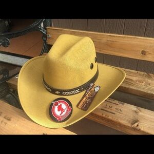 Rodeo Yellow Cowboy Hat unisex adjustable band
